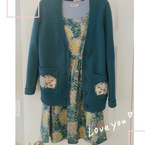 Cath kidston dress and cardigan